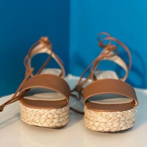 BRAND NEW Brown Wedges! Size 7